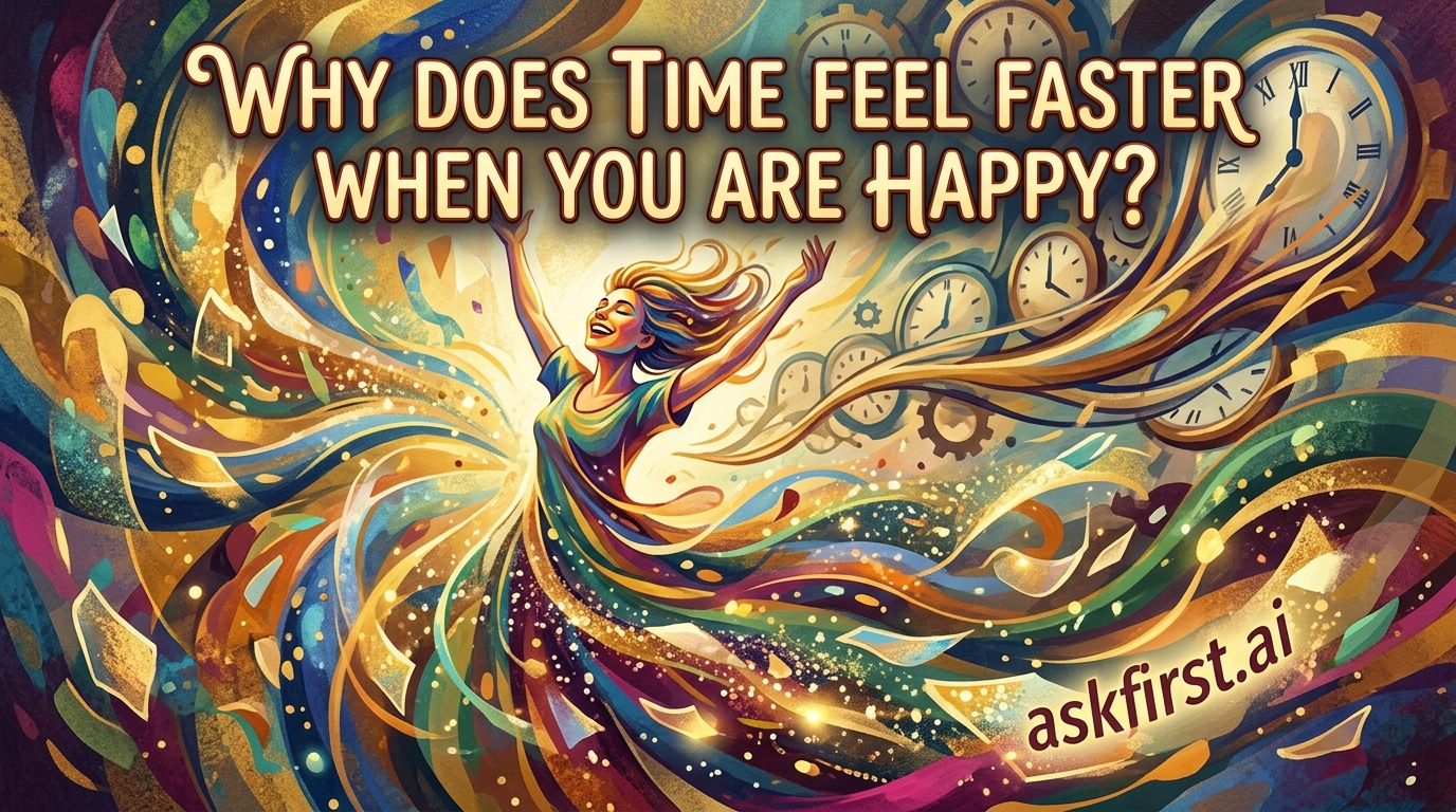 Why does time feel faster when you are happy? Why does time feel faster when you are happy?