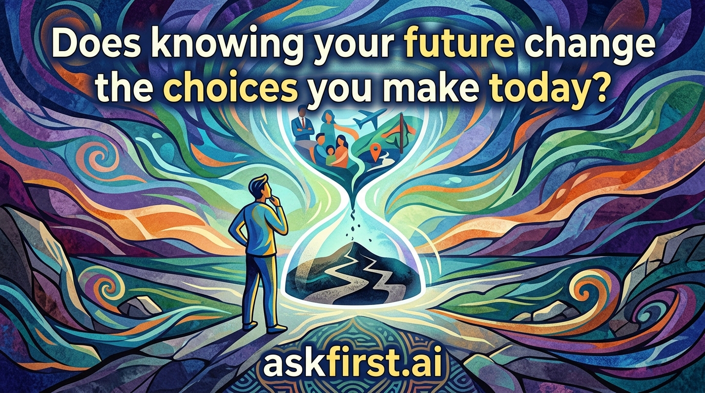 Does knowing your future change the choices you make today? Does knowing your future change the choices you make today?