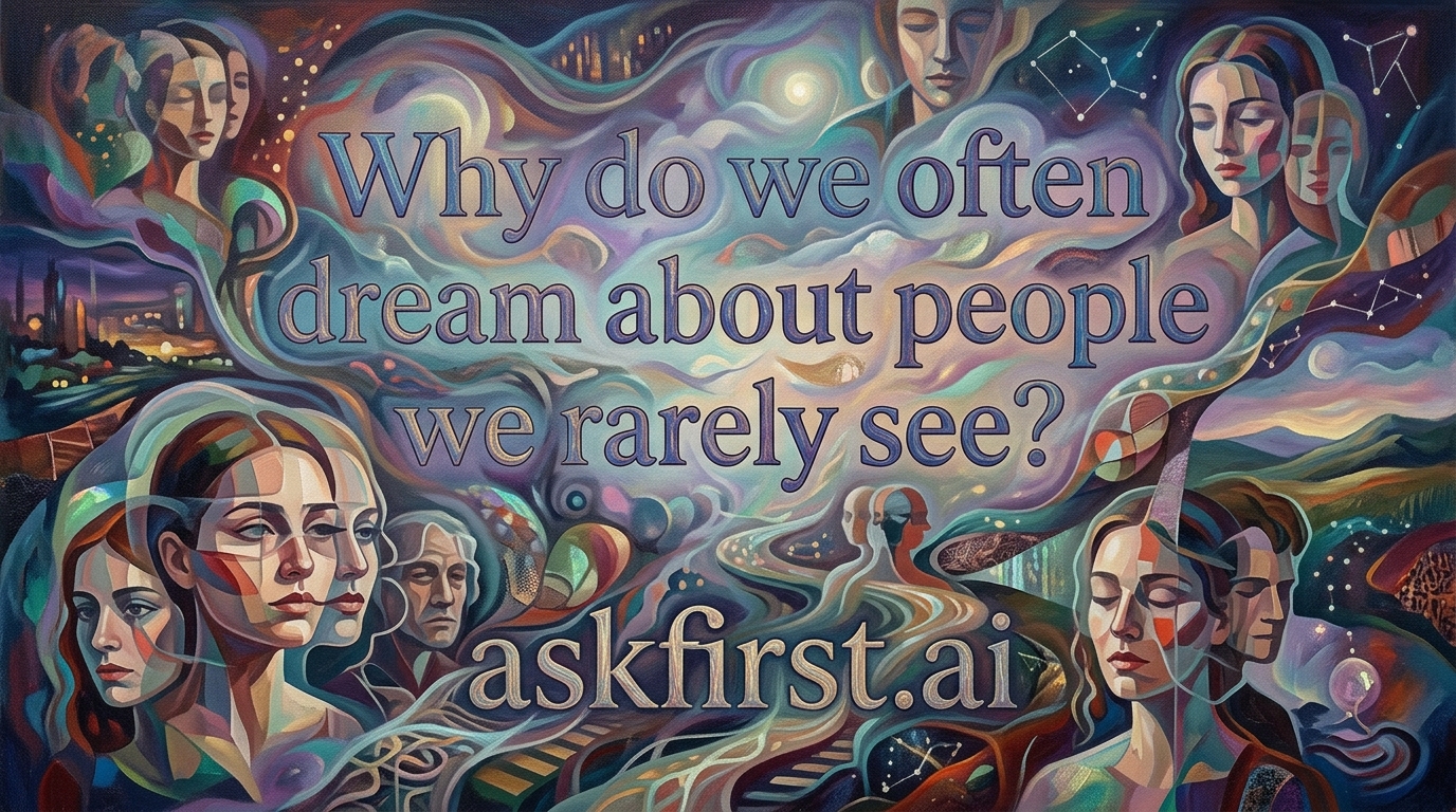 Why do we often dream about people we rarely see? Why do we often dream about people we rarely see?