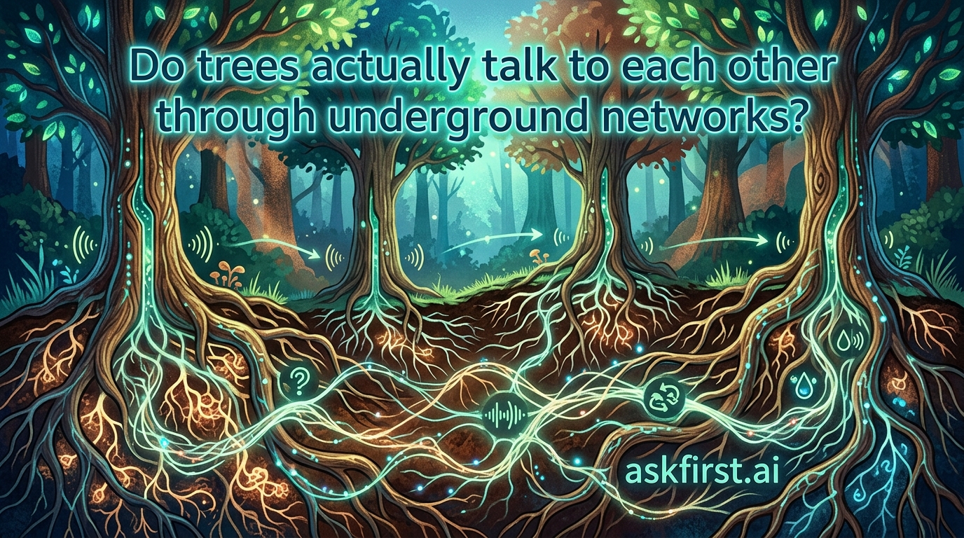 Do trees actually talk to each other through underground networks? Do trees actually talk to each other through underground networks?
