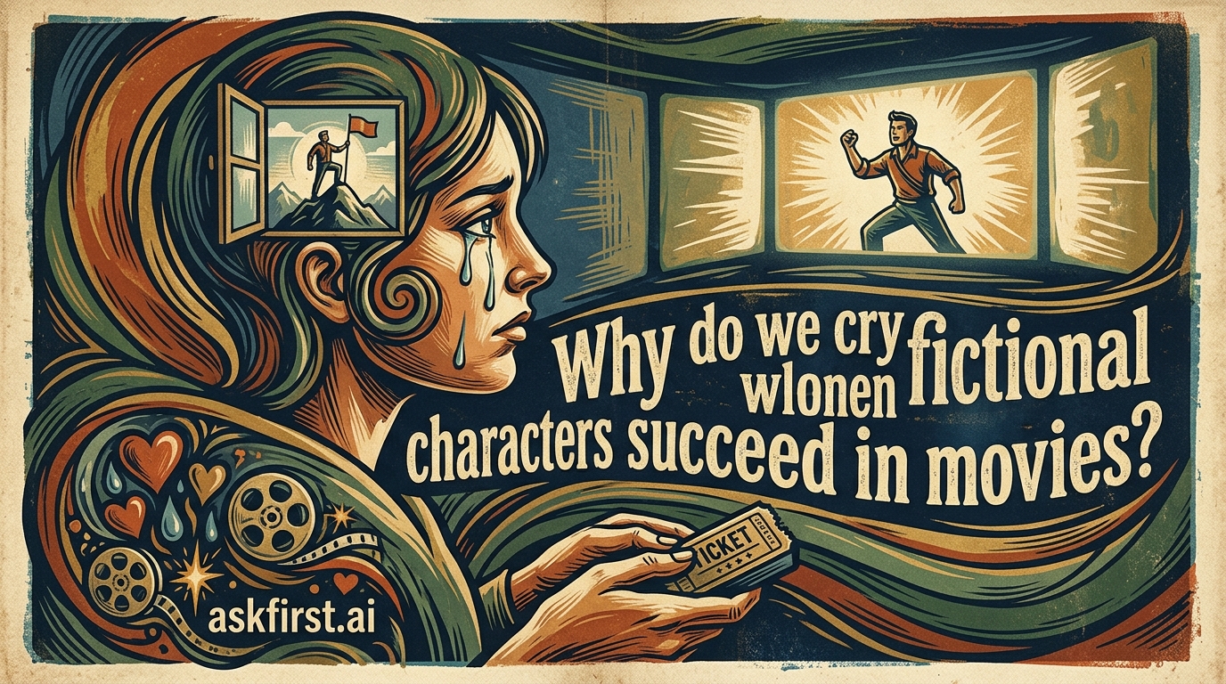 Why do we cry when fictional characters succeed in movies? Why do we cry when fictional characters succeed in movies?