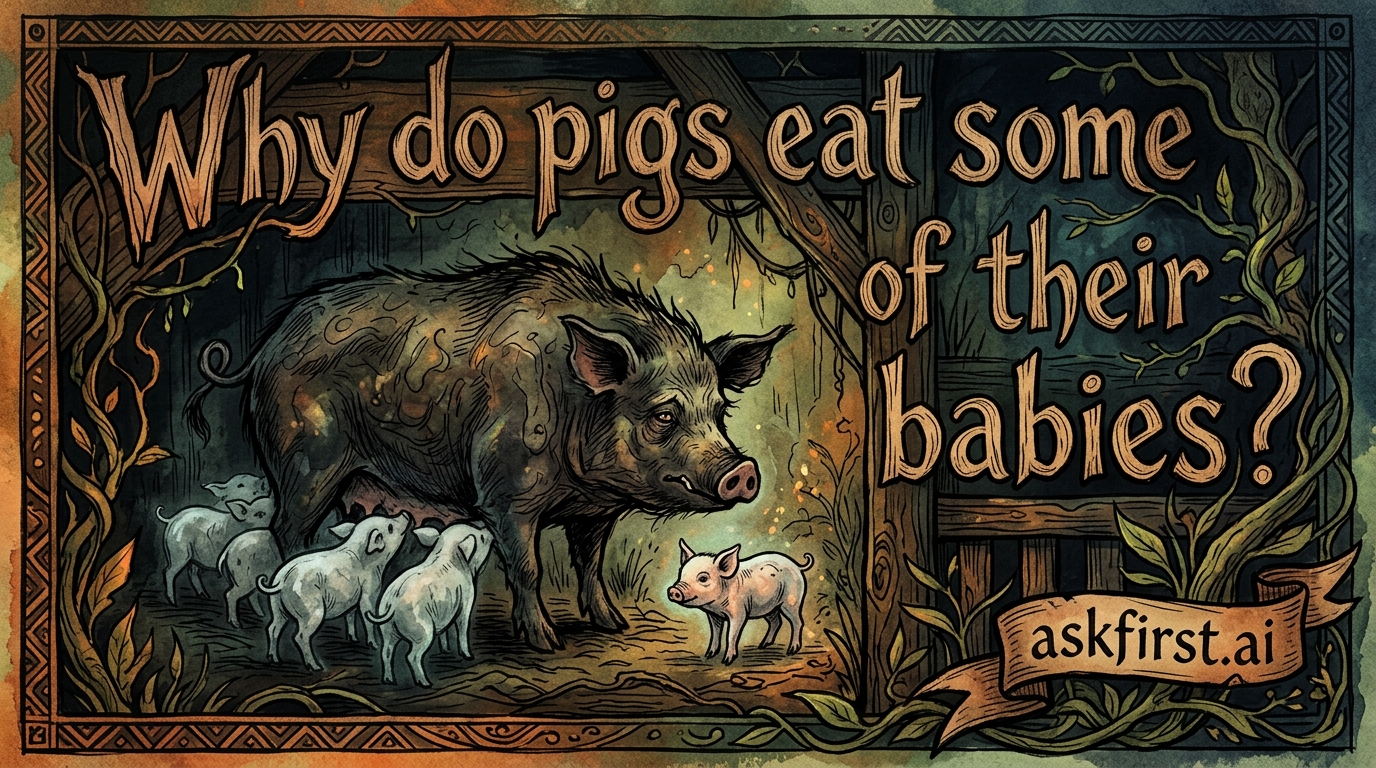 Why do pigs eat some of their babies? Why do pigs eat some of their babies?