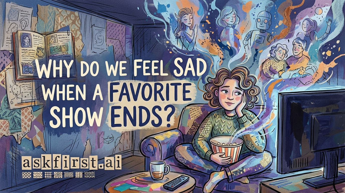 Why do we feel sad when a favorite show ends? Why do we feel sad when a favorite show ends?