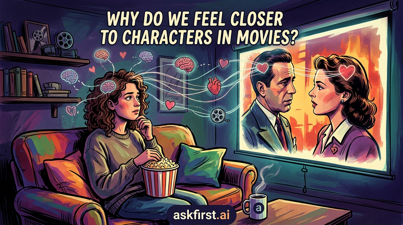 Why do we feel closer to characters in movies? Why do we feel closer to characters in movies?