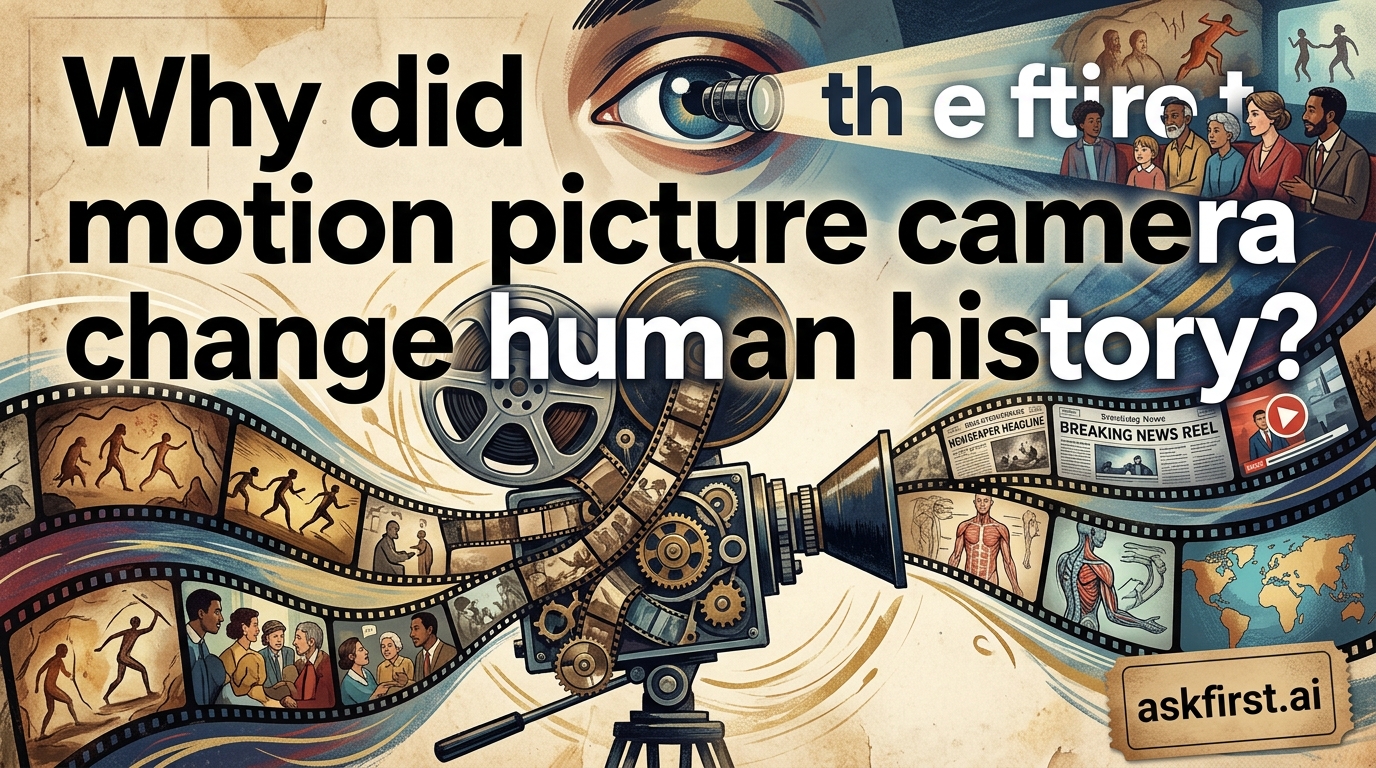 Why did the first motion picture camera change human history? Why did the first motion picture camera change human history?
