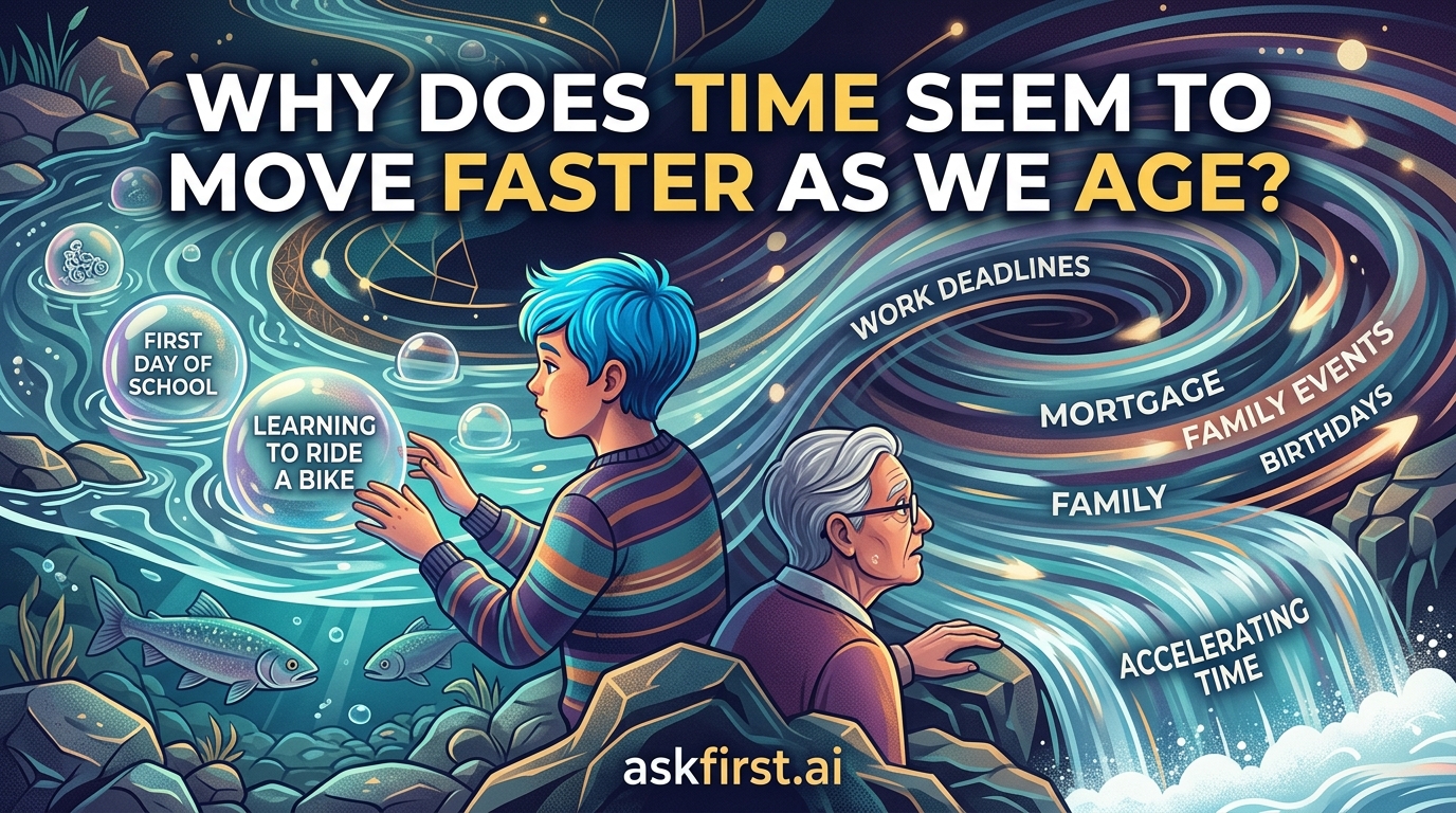 Why does time seem to move faster as we age? Why does time seem to move faster as we age?