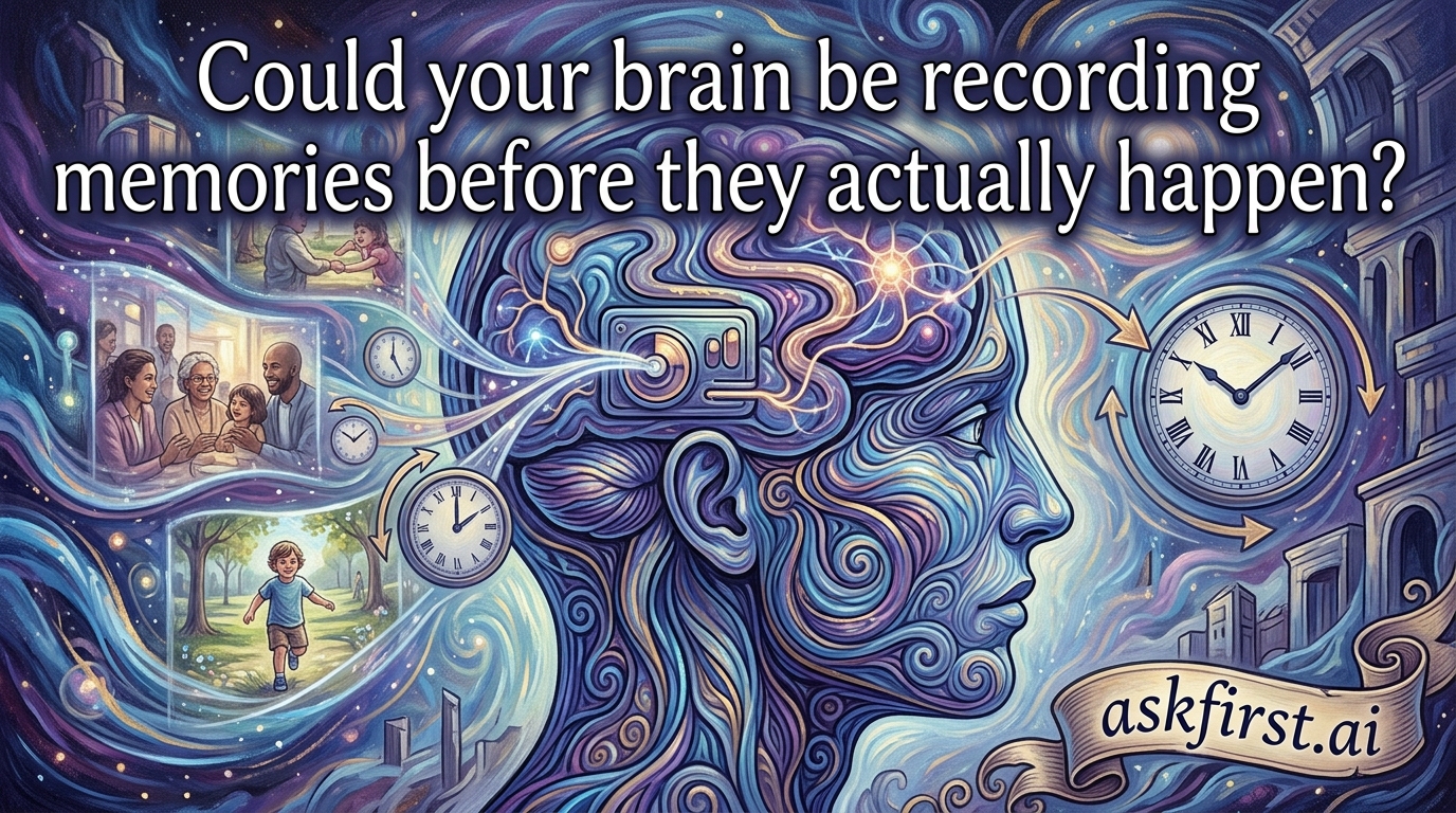 Could your brain be recording memories before they actually happen? Could your brain be recording memories before they actually happen?