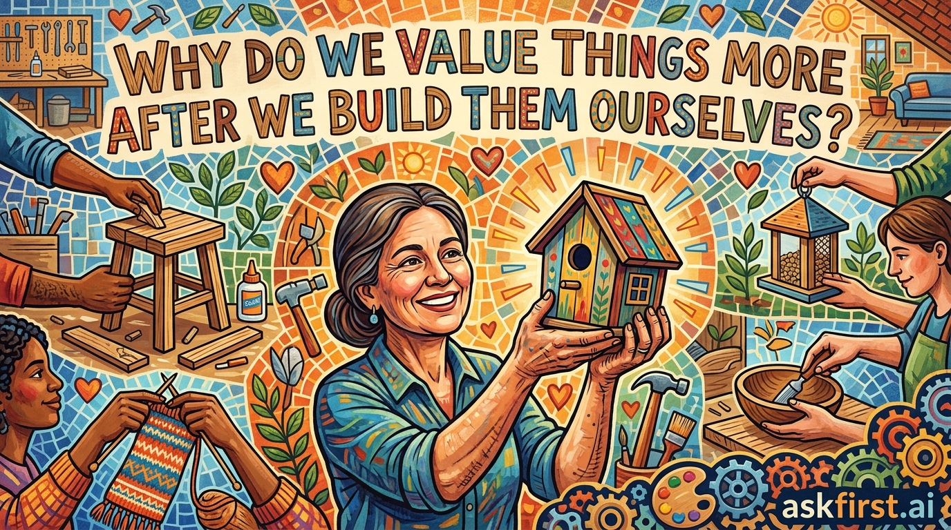 Why do we value things more after we build them ourselves? Why do we value things more after we build them ourselves?