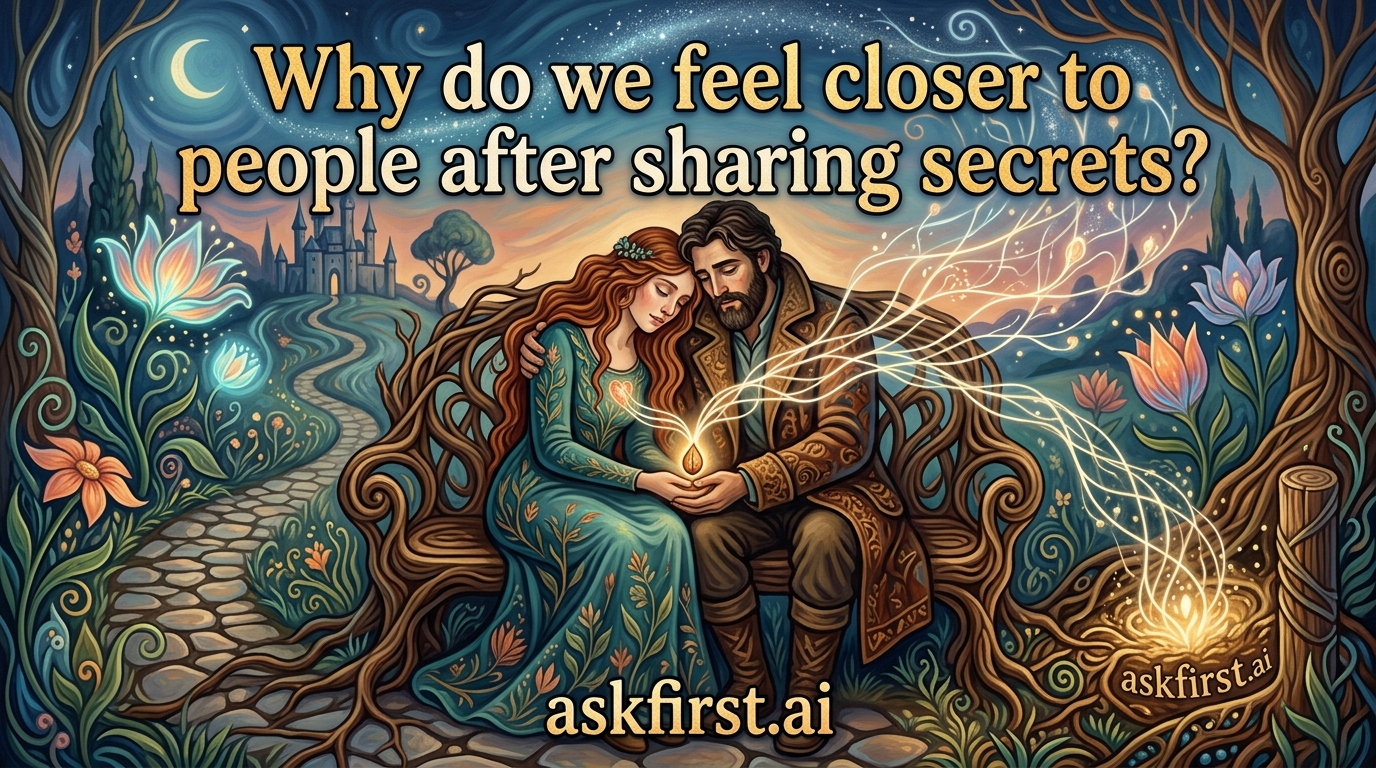 Why do we feel closer to people after sharing secrets? Why do we feel closer to people after sharing secrets?