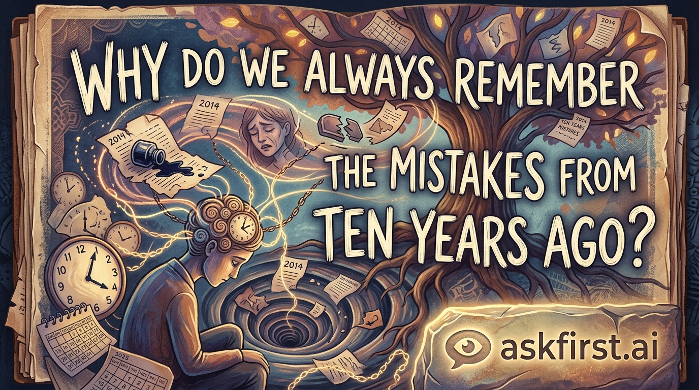 Why do we always remember the mistakes from ten years ago? Why do we always remember the mistakes from ten years ago?