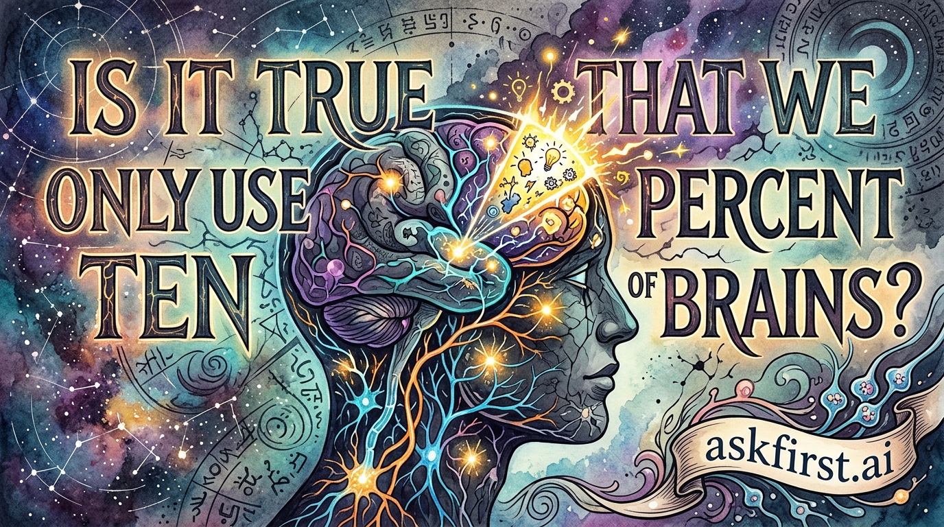 Is it true that we only use ten percent of brains? Is it true that we only use ten percent of brains?