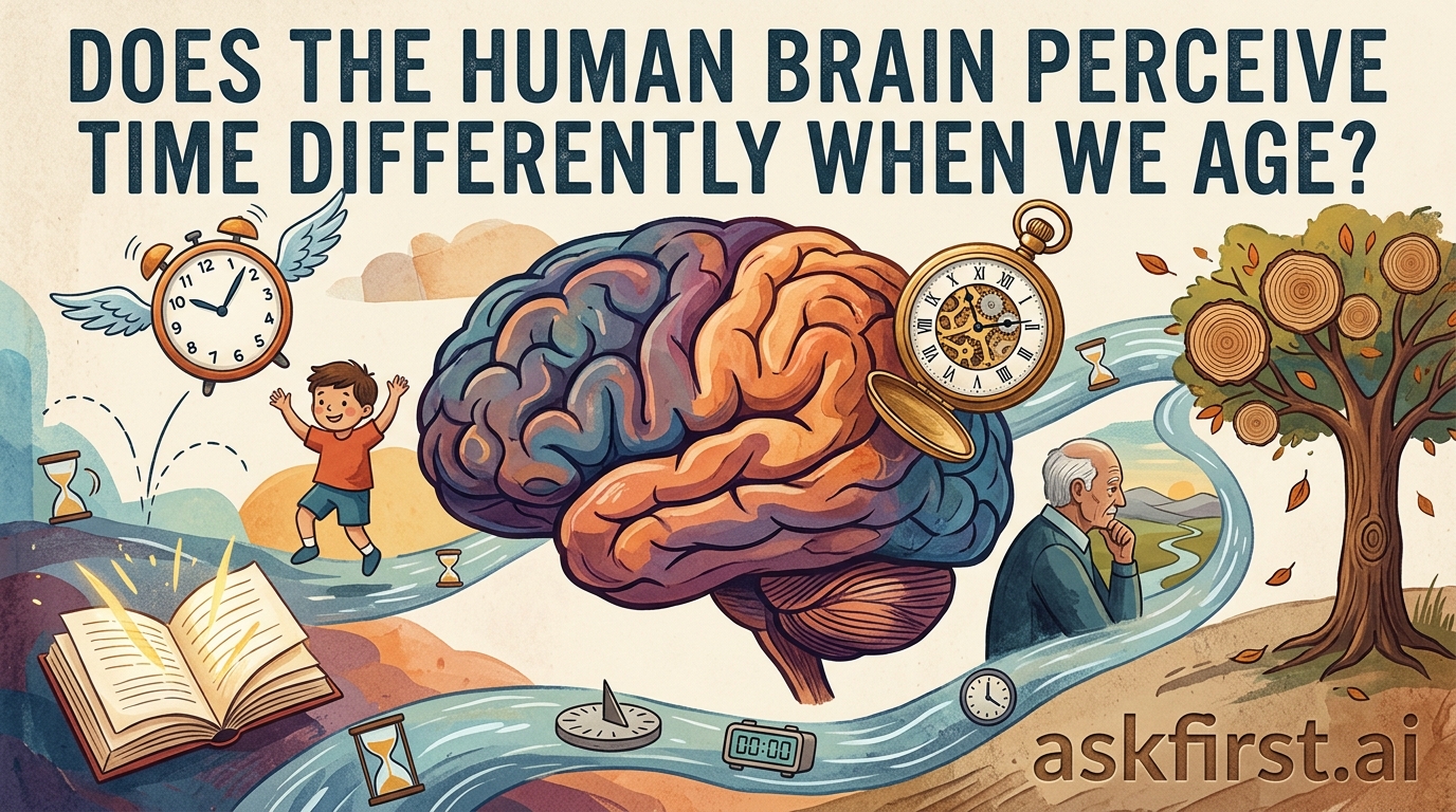 Does the human brain perceive time differently when we age? Does the human brain perceive time differently when we age?