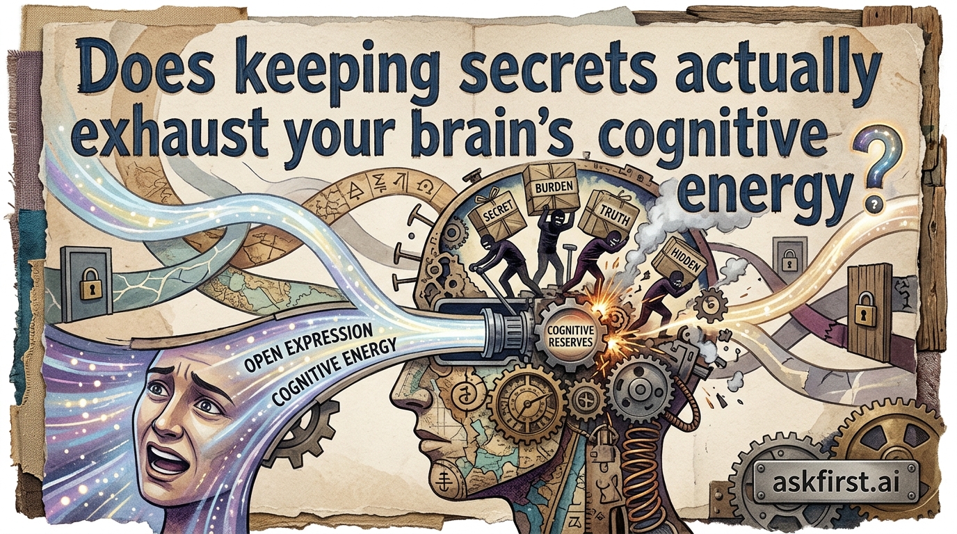 Does keeping secrets actually exhaust your brain's cognitive energy? Does keeping secrets actually exhaust your brain's cognitive energy?