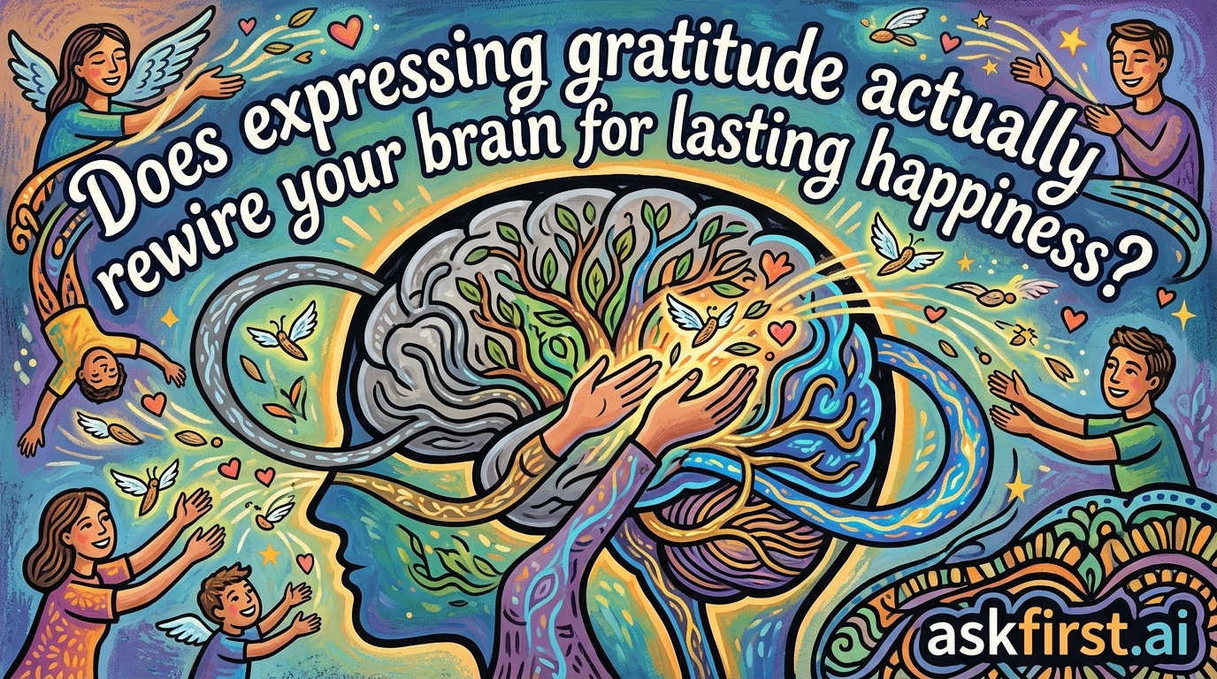 Does expressing gratitude actually rewire your brain for lasting happiness? Does expressing gratitude actually rewire your brain for lasting happiness?