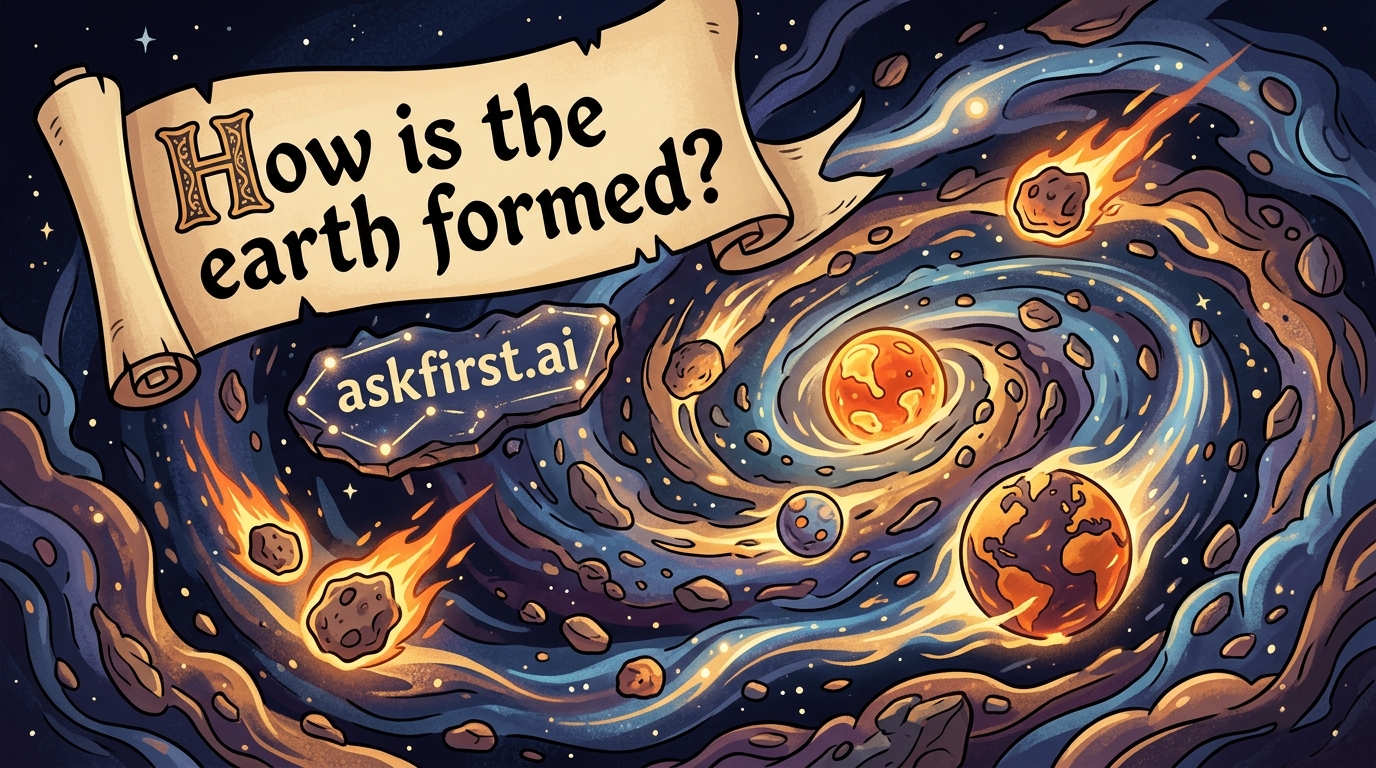 How is the earth formed? How is the earth formed?