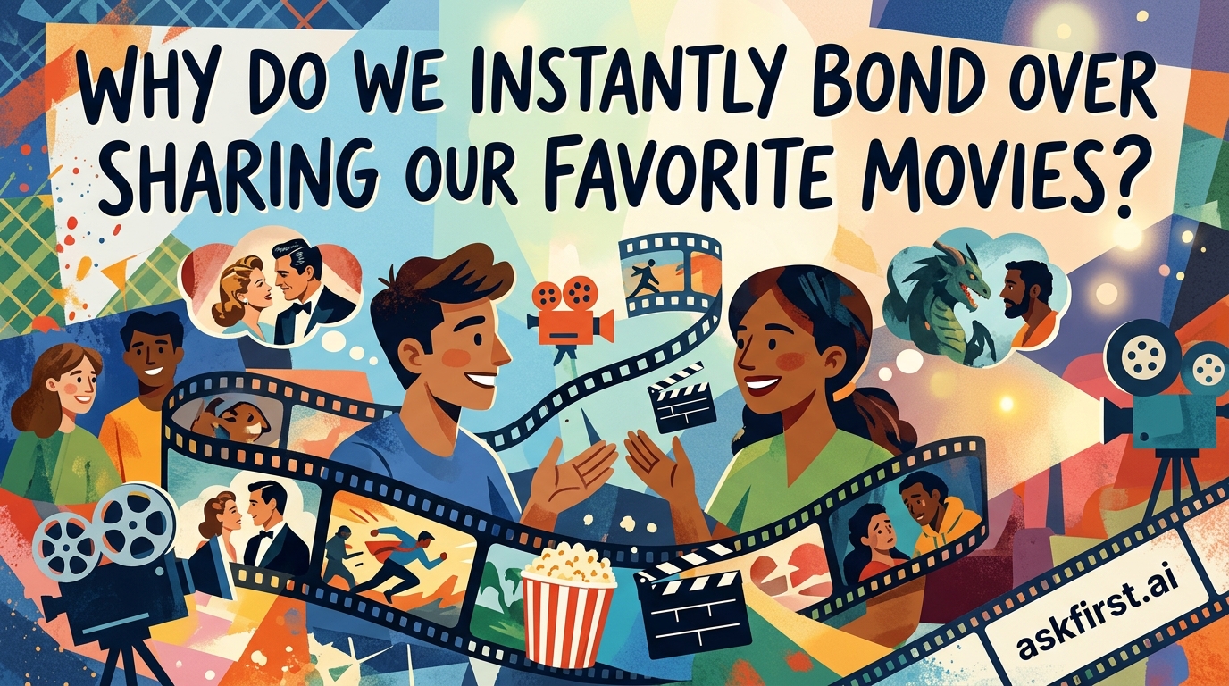 Why do we instantly bond over sharing our favorite movies? Why do we instantly bond over sharing our favorite movies?