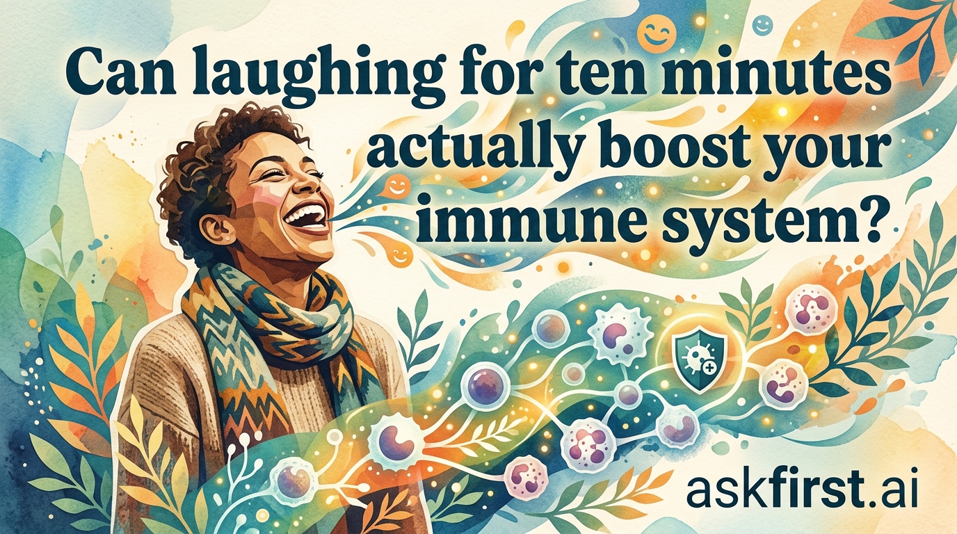 Can laughing for ten minutes actually boost your immune system? Can laughing for ten minutes actually boost your immune system?