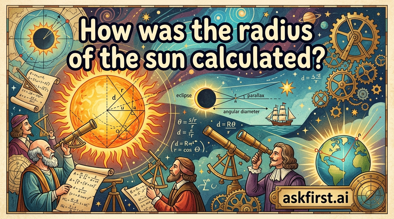 How was the radius of the sun calculated? How was the radius of the sun calculated?