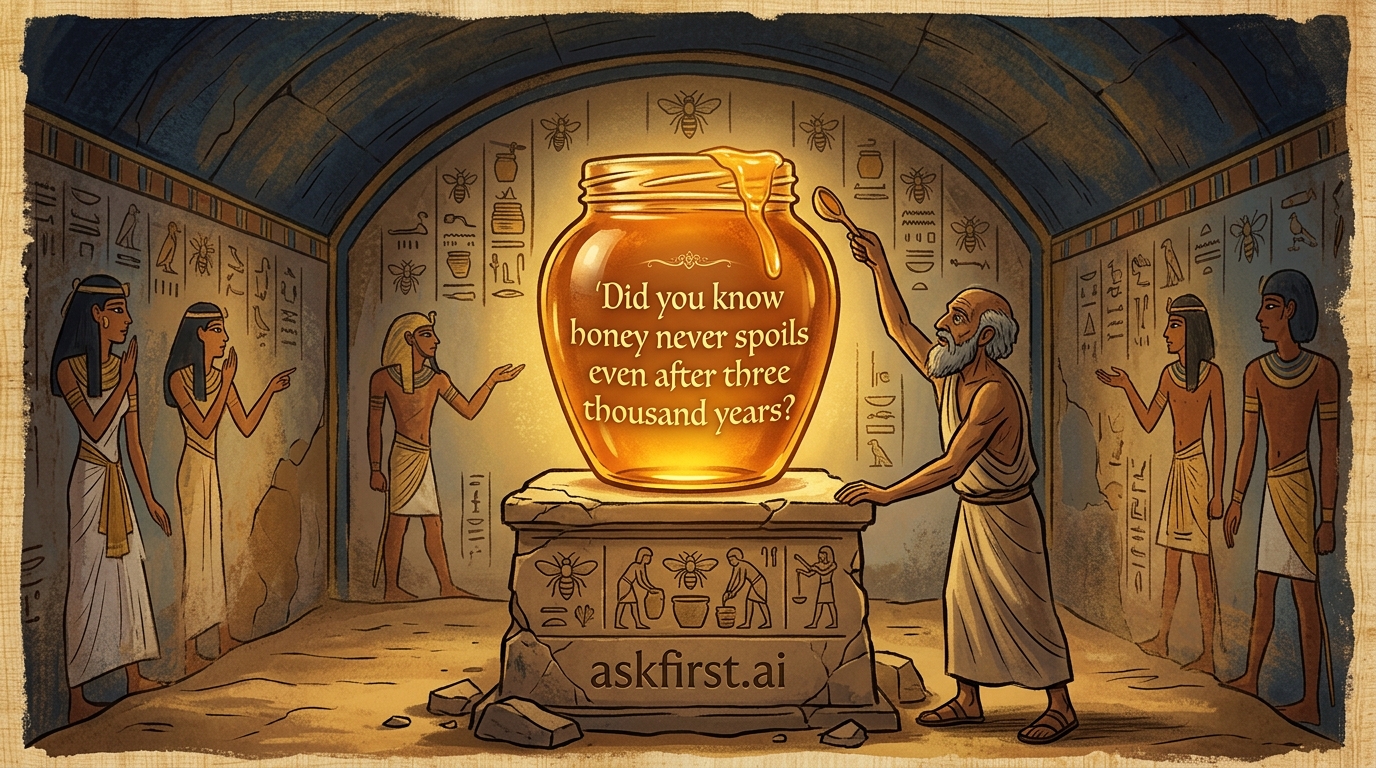 Did you know honey never spoils even after three thousand years? Did you know honey never spoils even after three thousand years?