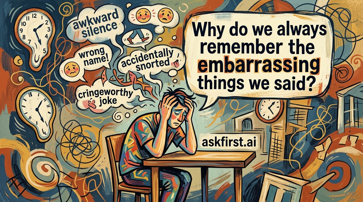 Why do we always remember the embarrassing things we said? Why do we always remember the embarrassing things we said?