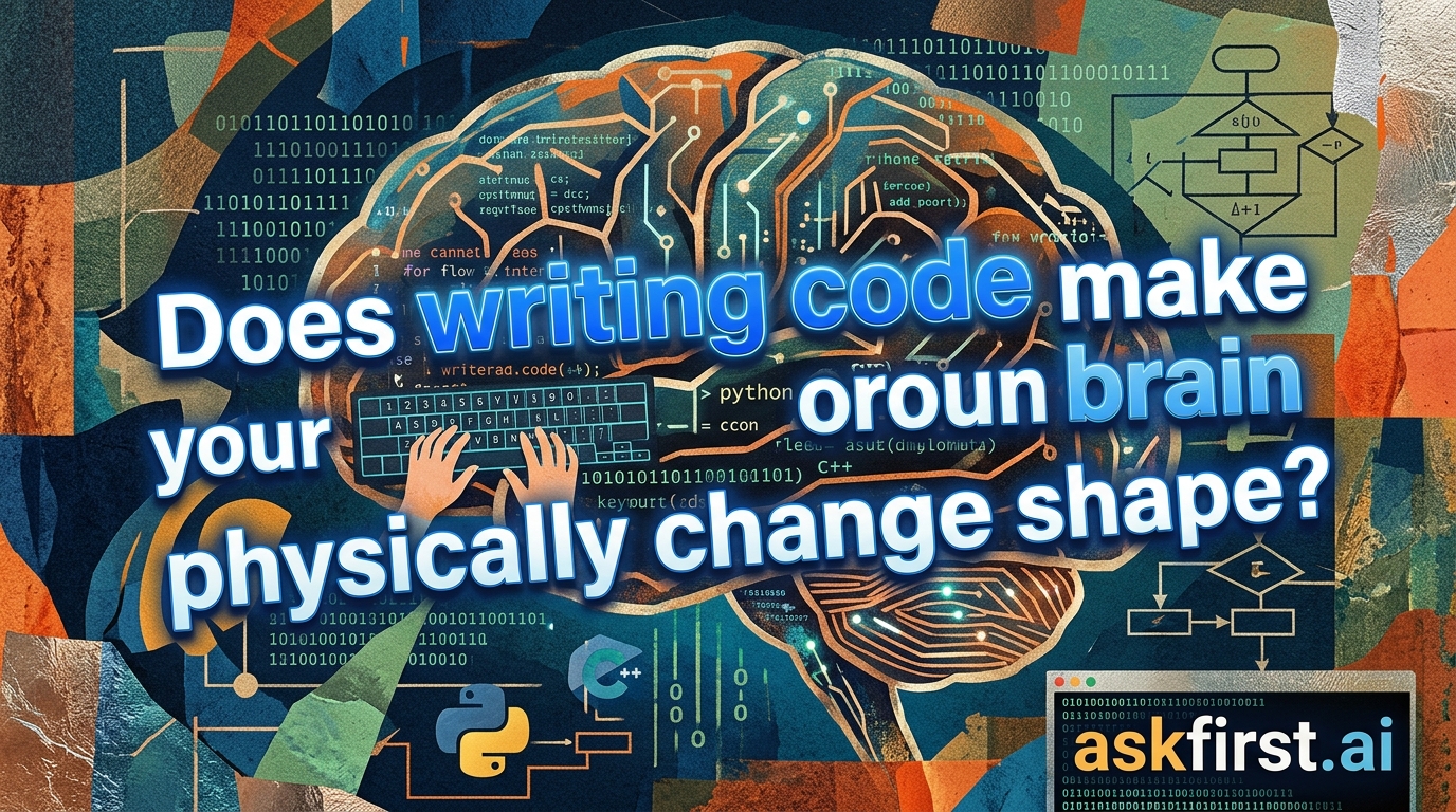 Does writing code make your brain physically change shape? Does writing code make your brain physically change shape?