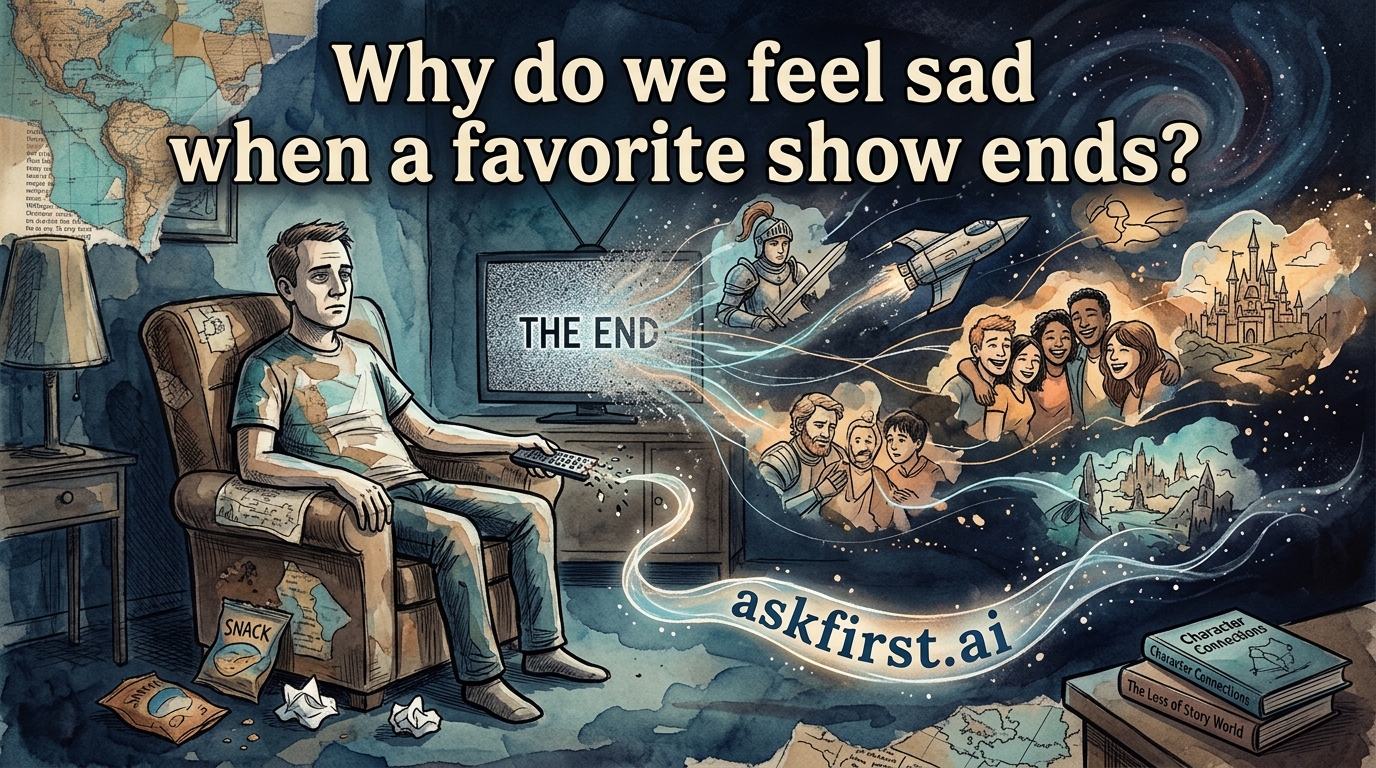 Why do we feel sad when a favorite show ends? Why do we feel sad when a favorite show ends?