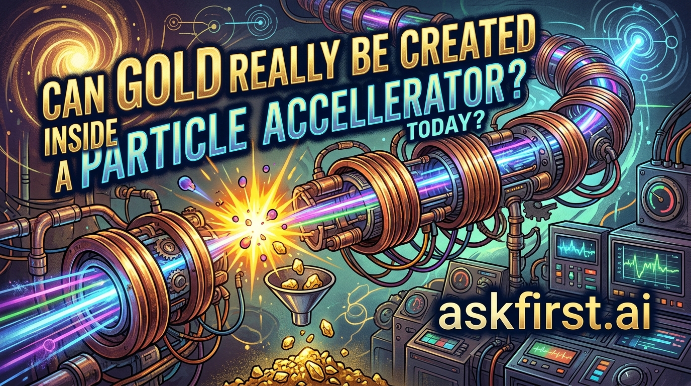 Can gold really be created inside a particle accelerator today? Can gold really be created inside a particle accelerator today?