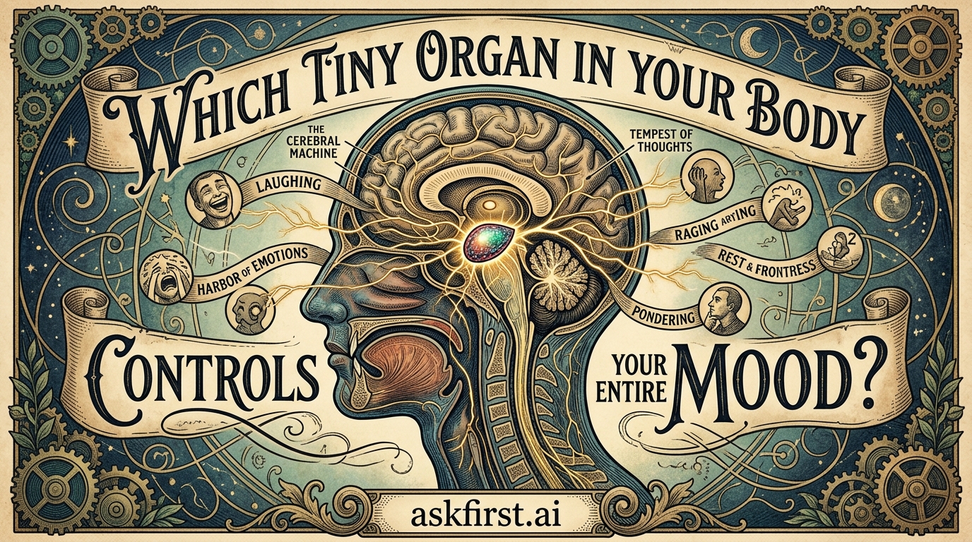 Which tiny organ in your body controls your entire mood? Which tiny organ in your body controls your entire mood?
