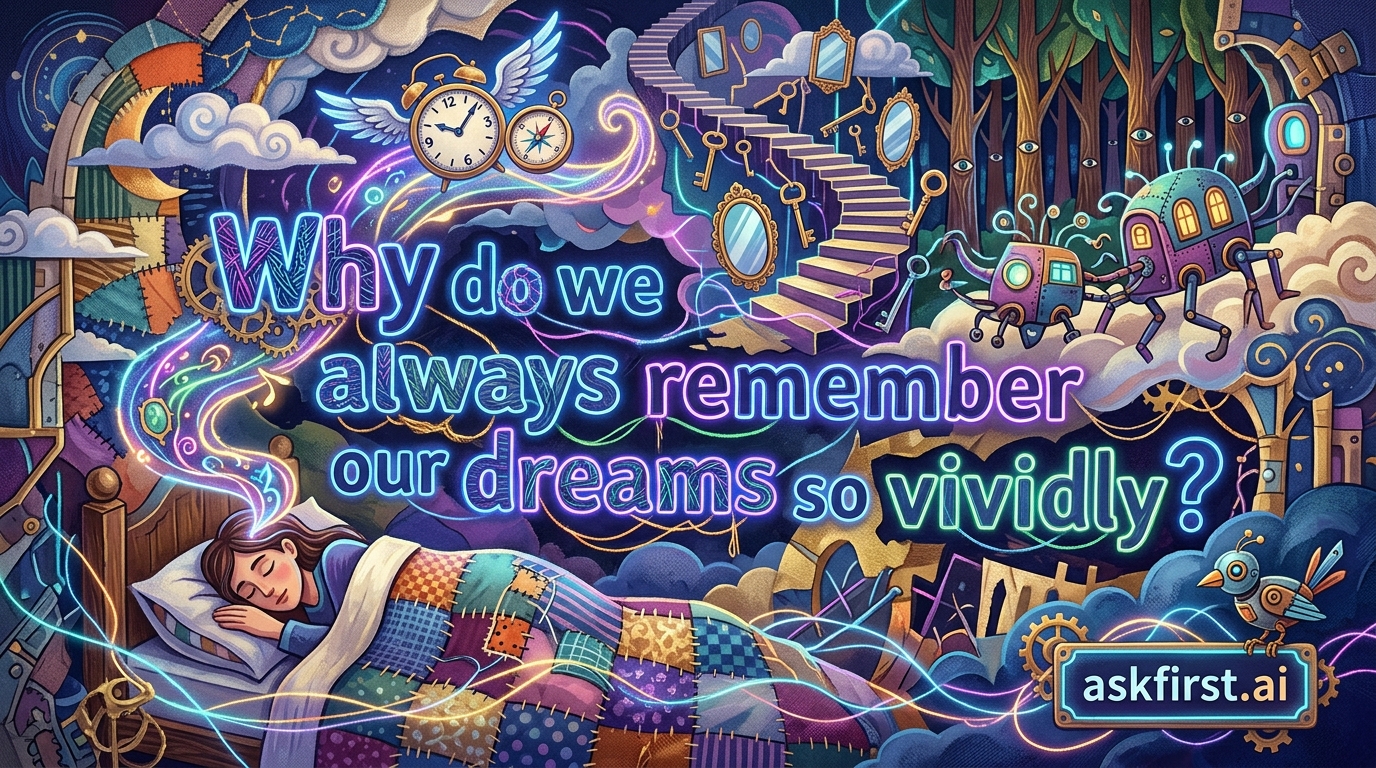 Why do we always remember our dreams so vividly? Why do we always remember our dreams so vividly?