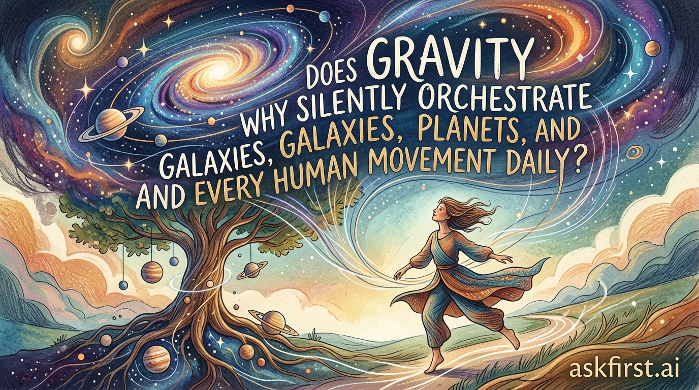 Why does gravity silently orchestrate galaxies, planets, and every human movement daily? Why does gravity silently orchestrate galaxies, planets, and every human movement daily?
