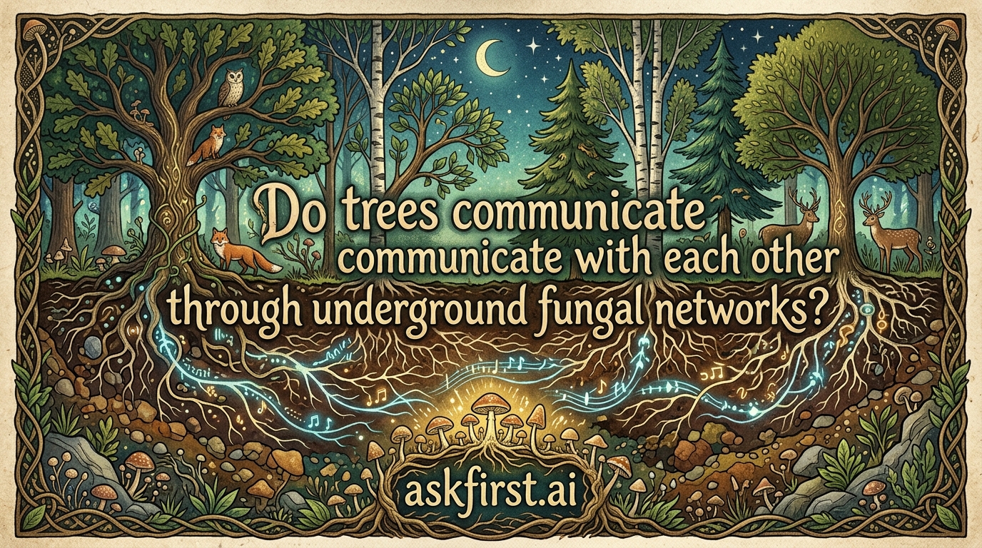 Do trees communicate with each other through underground fungal networks? Do trees communicate with each other through underground fungal networks?