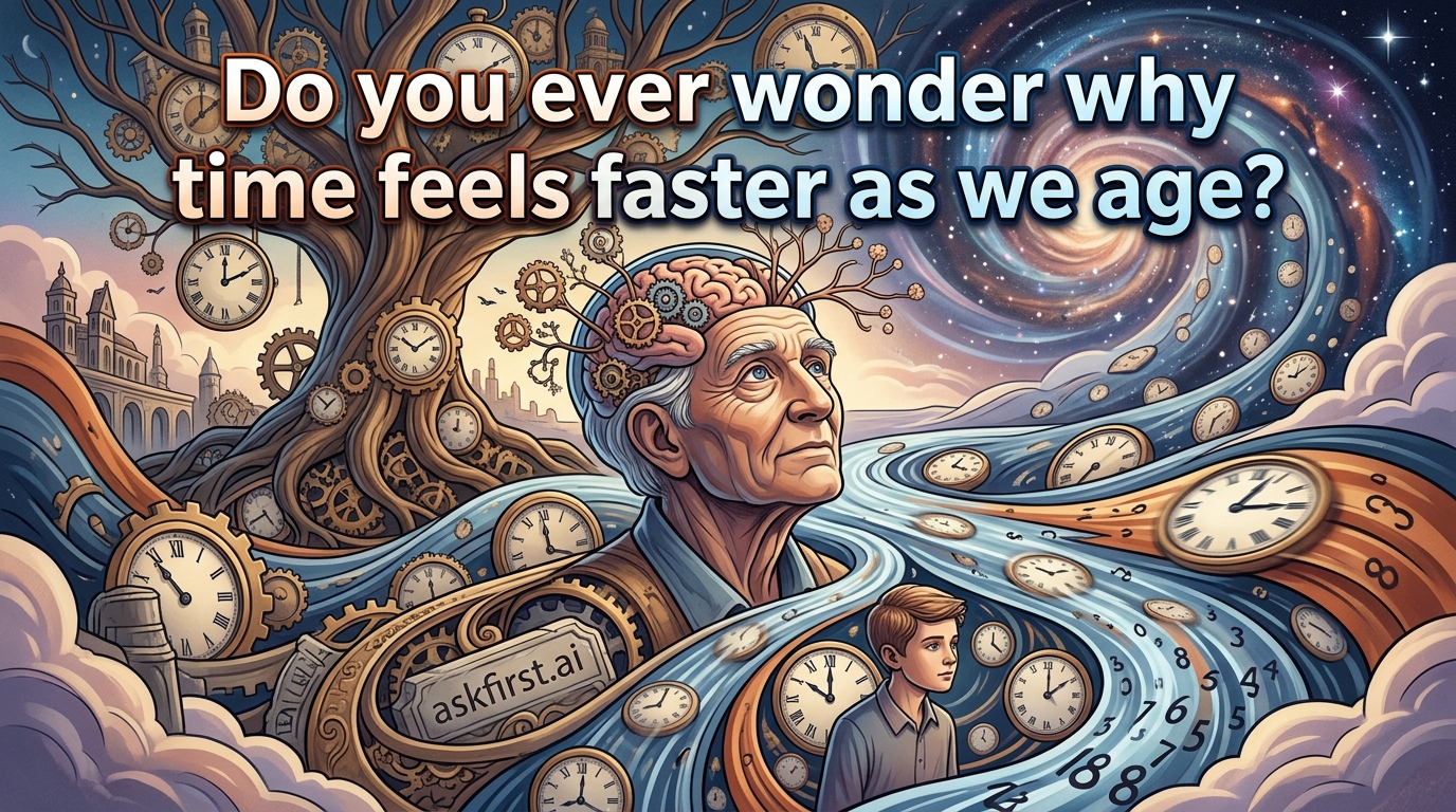 Do you ever wonder why time feels faster as we age? Do you ever wonder why time feels faster as we age?