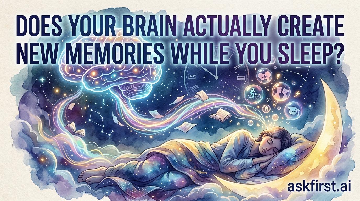 Does your brain actually create new memories while you sleep? Does your brain actually create new memories while you sleep?