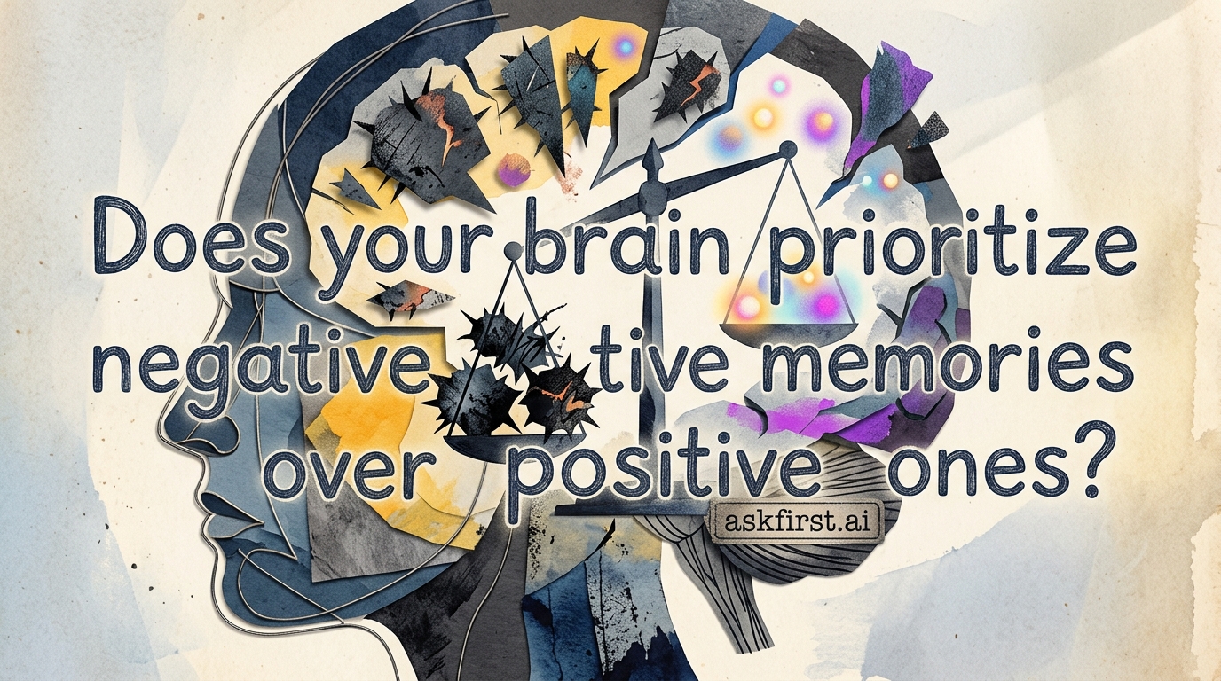 Does your brain prioritize negative memories over positive ones? Does your brain prioritize negative memories over positive ones?