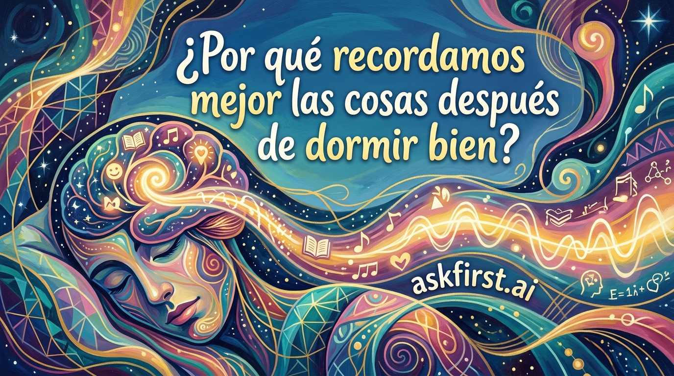 ¿Por qué recordamos mejor las cosas después de dormir bien? ¿Por qué recordamos mejor las cosas después de dormir bien?