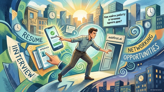 Как найти работу в течение одного дня? Как найти работу в течение одного дня?