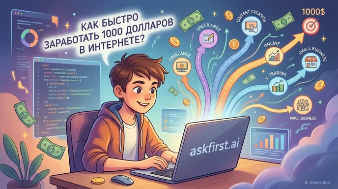 Как быстро заработать 1000 долларов в интернете? Как быстро заработать 1000 долларов в интернете?