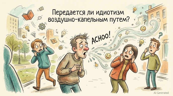 Передается ли идиотизм воздушно - капельным путем? Передается ли идиотизм воздушно - капельным путем?