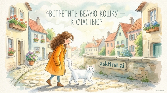 Встретить белую кошку к счастью? Встретить белую кошку к счастью?