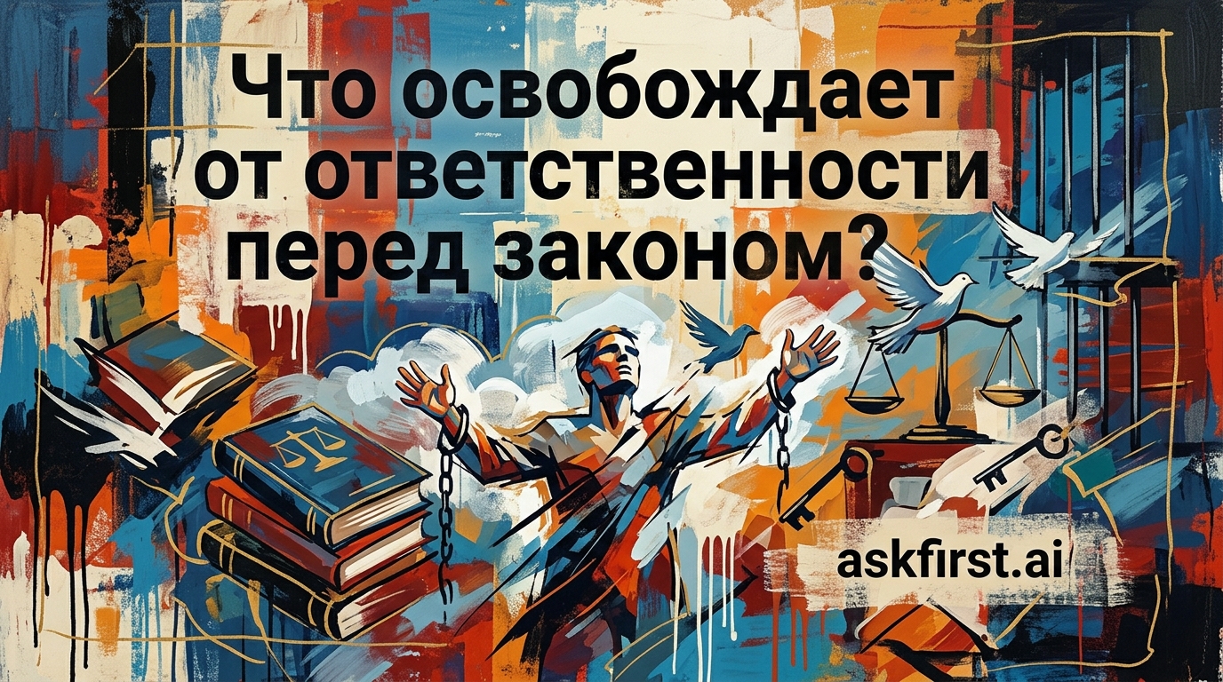 Что освобождает от ответственности перед законом? Что освобождает от ответственности перед законом?