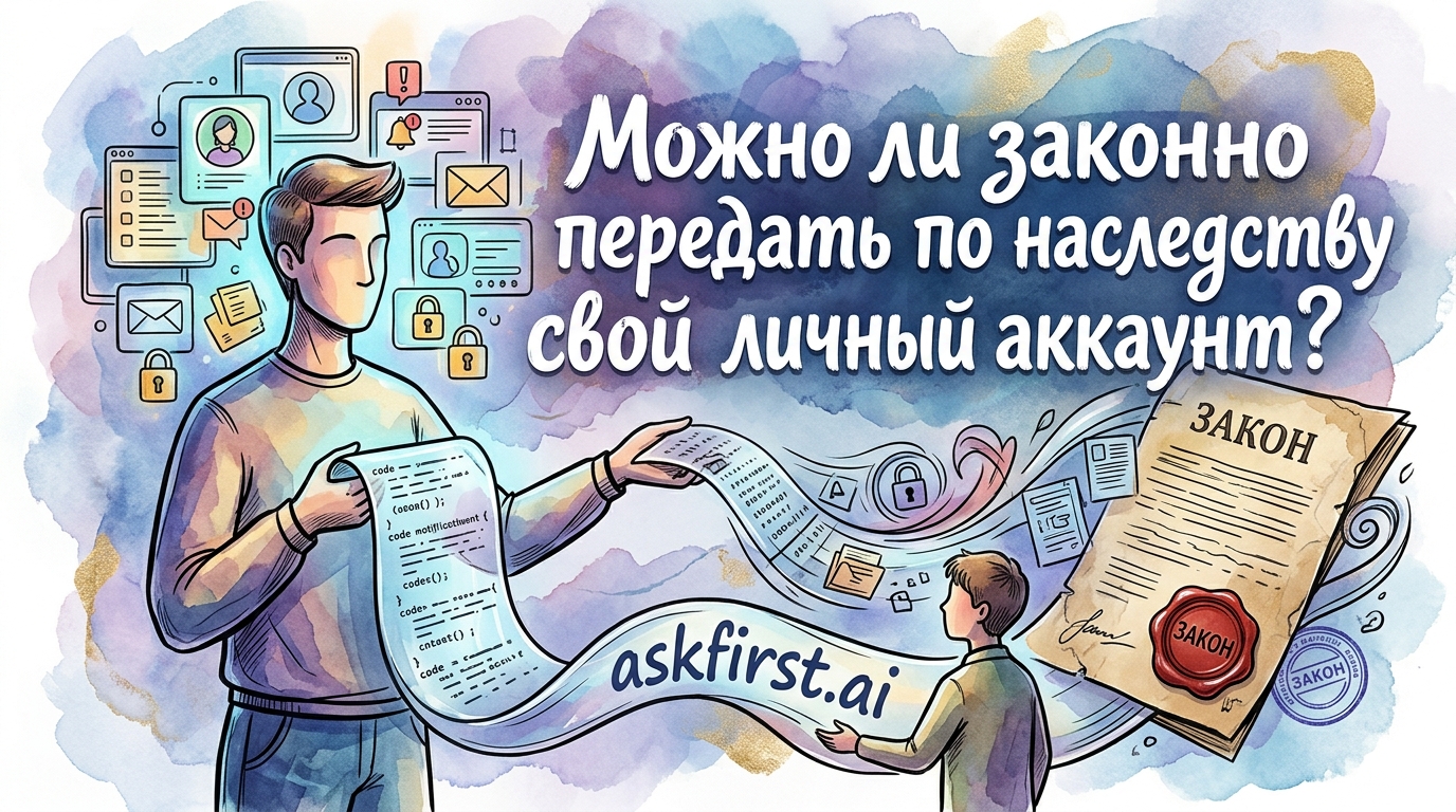 Можно ли законно передать по наследству свой личный аккаунт? Можно ли законно передать по наследству свой личный аккаунт?