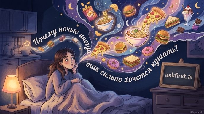 Почему ночью иногда так сильно хочется кушать? Почему ночью иногда так сильно хочется кушать?