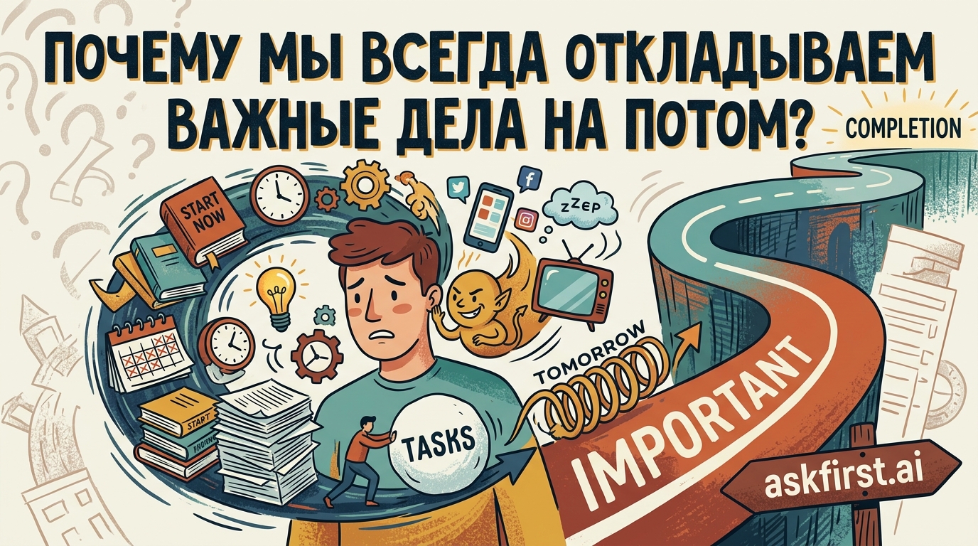 Почему мы всегда откладываем важные дела на потом? Почему мы всегда откладываем важные дела на потом?