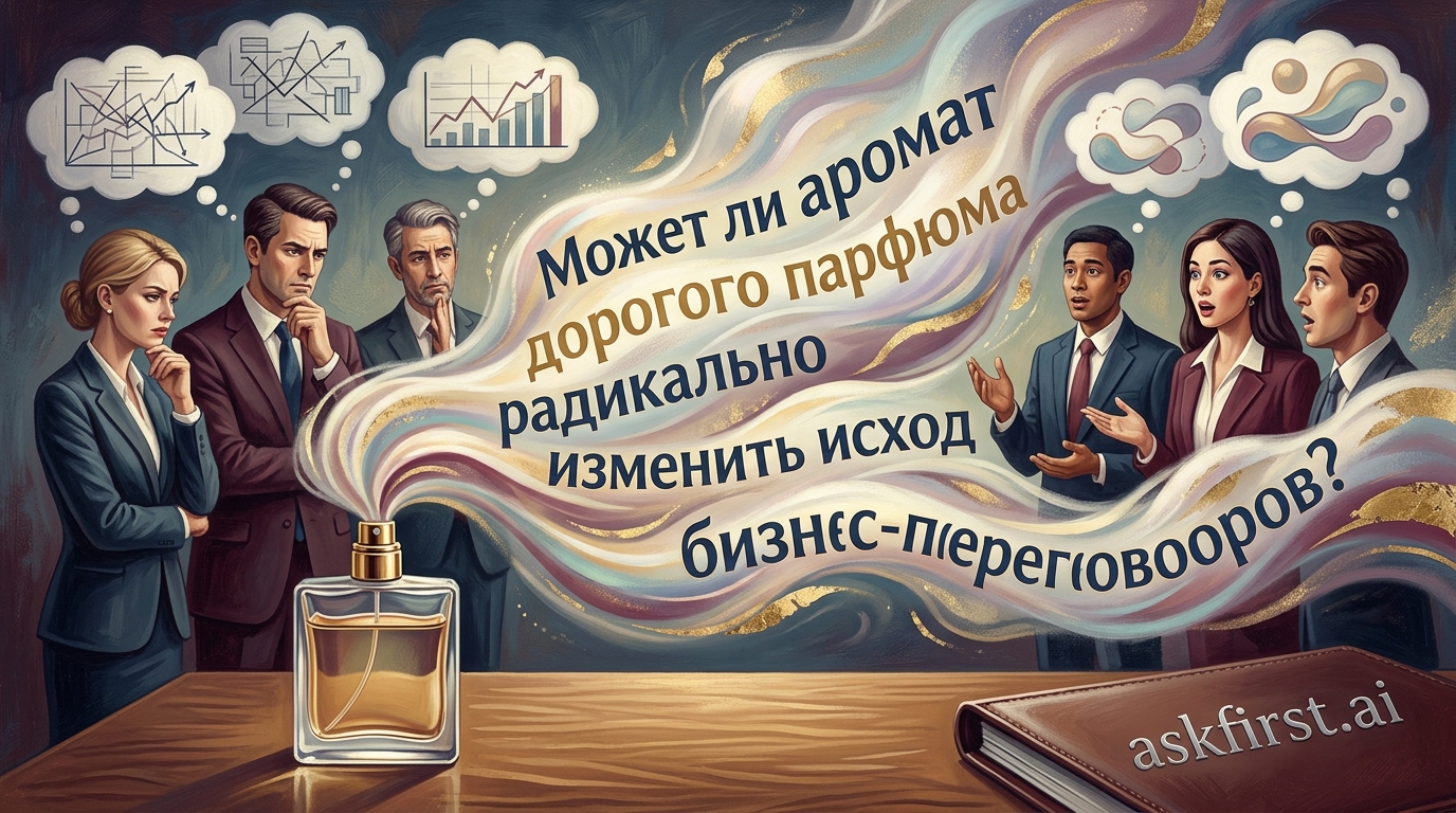 Может ли аромат дорогого парфюма радикально изменить исход бизнес-переговоров? Может ли аромат дорогого парфюма радикально изменить исход бизнес-переговоров?