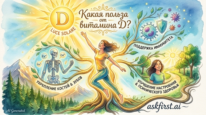 Какая польза от витамина Д? Какая польза от витамина Д?