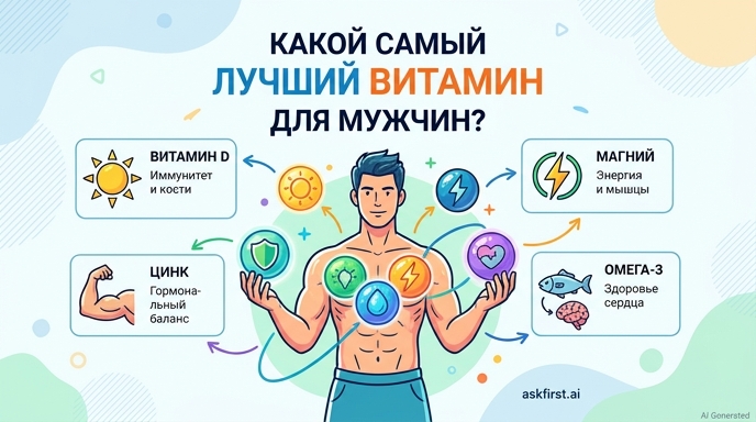 Какой самый лучший витамин для мужчин? Какой самый лучший витамин для мужчин?