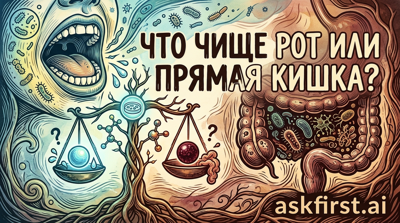 Что чище рот или прямая кишка? Что чище рот или прямая кишка?