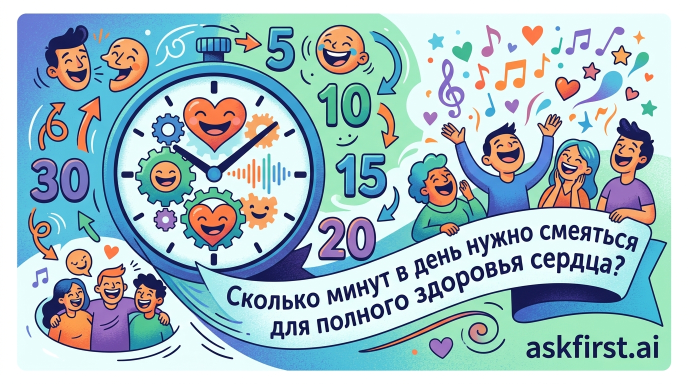 Сколько минут в день нужно смеяться для полного здоровья сердца? Сколько минут в день нужно смеяться для полного здоровья сердца?