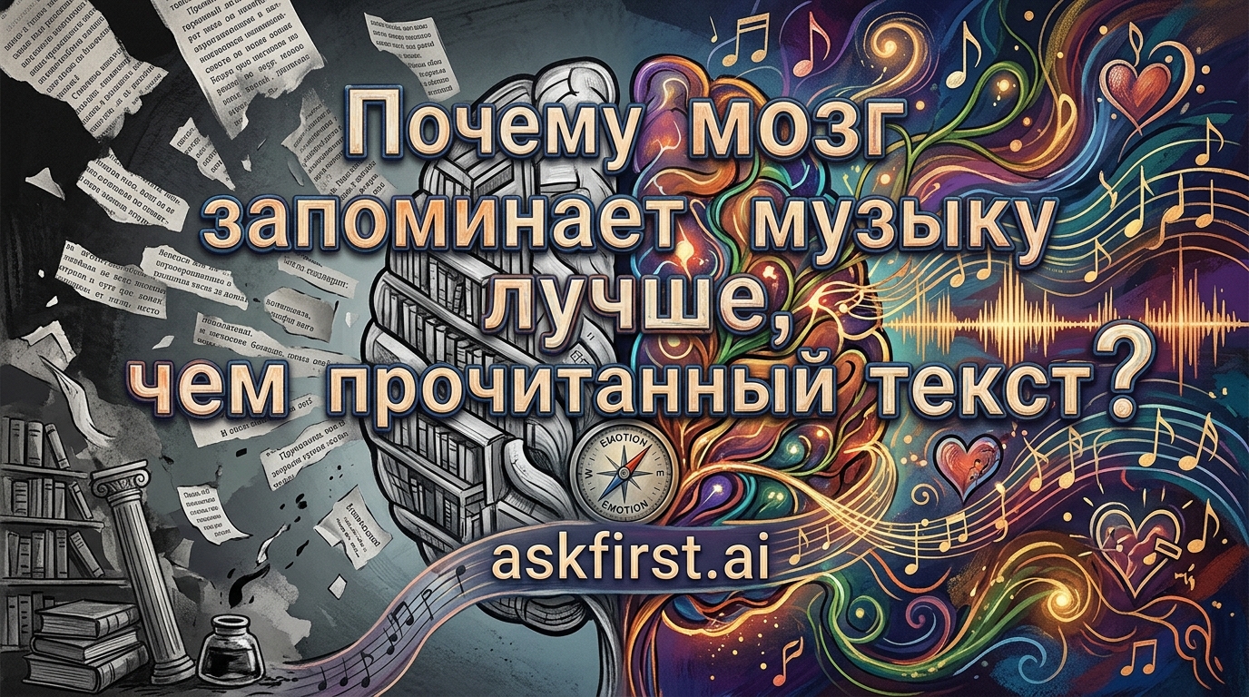 Почему мозг запоминает музыку лучше, чем прочитанный текст? Почему мозг запоминает музыку лучше, чем прочитанный текст?