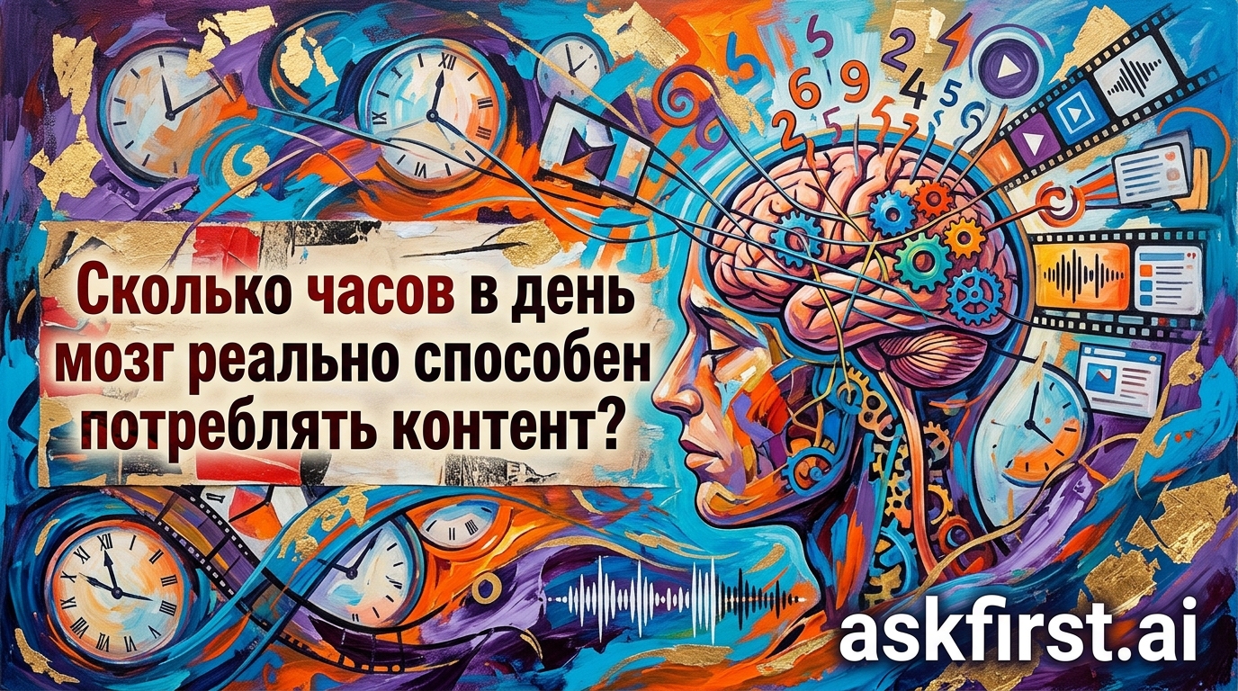 Сколько часов в день мозг реально способен потреблять контент? Сколько часов в день мозг реально способен потреблять контент?